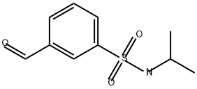Benzenesulfonamide, 3-formyl-N-(1-methylethyl)- Struktur