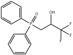 2-Propanol, 3-(diphenylphosphinyl)-1,1,1-trifluoro- Struktur