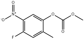 Carbonic acid, 4-fluoro-2-methyl-5-nitrophenyl methyl ester Struktur