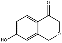1H-2-Benzopyran-4(3H)-one, 7-hydroxy- Struktur