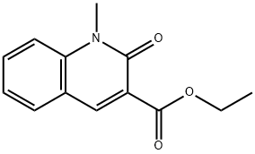 3-Quinolinecarboxylic acid, 1,2-dihydro-1-methyl-2-oxo-, ethyl ester Struktur