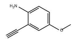 Benzenamine, 2-ethynyl-4-methoxy- Struktur
