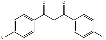 1,3-Propanedione, 1-(4-chlorophenyl)-3-(4-fluorophenyl)- Struktur
