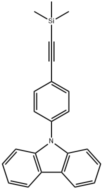 9H-Carbazole, 9-[4-[2-(trimethylsilyl)ethynyl]phenyl]- Struktur