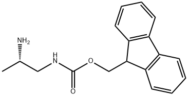 (S)-1-N-Fmoc-propane-1,2-diamine HCl Struktur