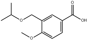 3-(isopropoxymethyl)-4-methoxybenzoic acid Struktur