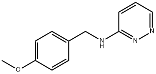3-Pyridazinamine, N-[(4-methoxyphenyl)methyl]- Struktur