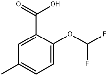 Benzoic acid, 2-(difluoromethoxy)-5-methyl- Struktur