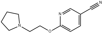 6-(2-(pyrrolidin-1-yl)ethoxy)pyridine-3-carbonitrile Struktur