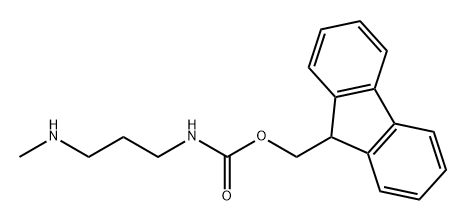 Carbamic acid, N-[3-(methylamino)propyl]-, 9H-fluoren-9-ylmethyl ester Struktur