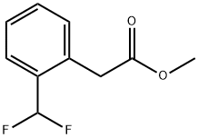 Benzeneacetic acid, 2-(difluoromethyl)-, methyl ester Struktur