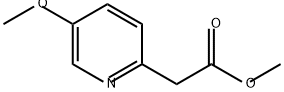 2-Pyridineacetic acid, 5-methoxy-, methyl ester Struktur