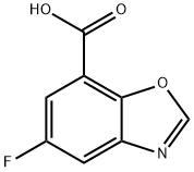 5-Fluoro-1,3-benzoxazole-7-carboxylic acid Struktur