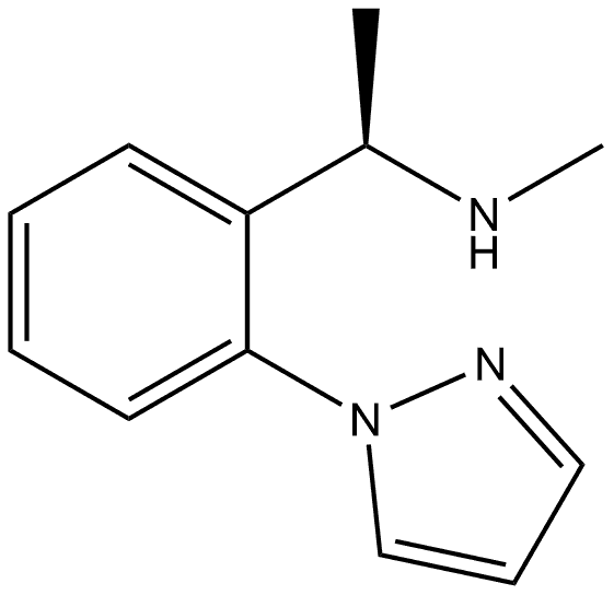 (R)-1-(2-(1H-pyrazol-1-yl)phenyl)-N-methylethan-1-amine Struktur