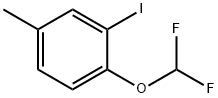 Benzene, 1-(difluoromethoxy)-2-iodo-4-methyl- Struktur