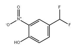 Phenol, 4-(difluoromethyl)-2-nitro- Struktur
