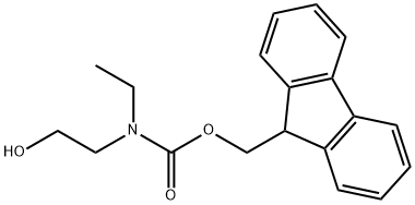 Carbamic acid, N-ethyl-N-(2-hydroxyethyl)-, 9H-fluoren-9-ylmethyl ester Struktur