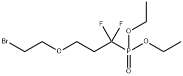 diethyl 3-(2-bromoethoxy)-1,1-difluoropropylphosphonate Struktur
