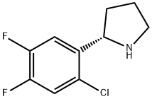 Pyrrolidine, 2-(2-chloro-4,5-difluorophenyl)-, (2S)- Structure