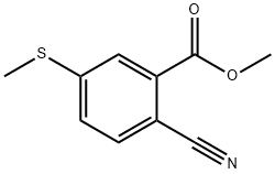 Benzoic acid, 2-cyano-5-(methylthio)-, methyl ester