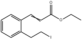 2-Propenoic acid, 3-[2-(2-iodoethyl)phenyl]-, ethyl ester Struktur