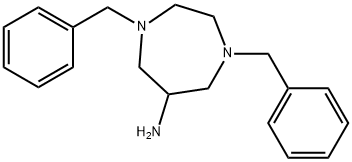 1H-1,4-Diazepin-6-amine, hexahydro-1,4-bis(phenylmethyl)- Struktur