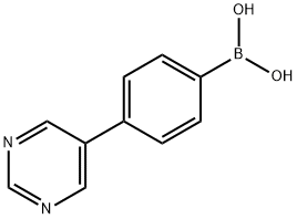 Boronic acid, B-[4-(5-pyrimidinyl)phenyl]- Struktur