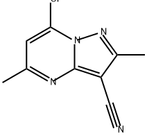 Pyrazolo[1,5-a]pyrimidine-3-carbonitrile, 7-chloro-2,5-dimethyl- Struktur