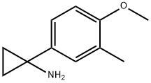 1-(4-methoxy-3-methylphenyl)cyclopropan-1-amine Struktur