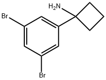 1-(3,5-dibromophenyl)cyclobutan-1-amine Struktur