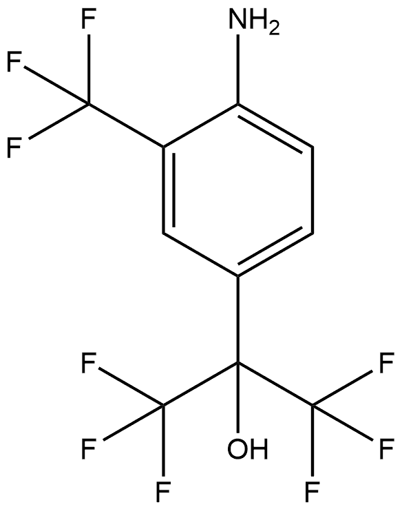 4-Amino-ɑ,ɑ,3-tris(trifluoromethyl)benzene?methanol Struktur