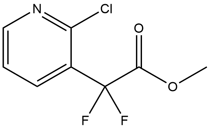 3-Pyridineacetic acid, 2-chloro-α,α-difluoro-, Methyl ester Struktur