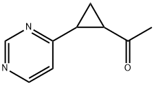 1-(2-(Pyrimidin-4-yl)cyclopropyl)ethan-1-one Struktur