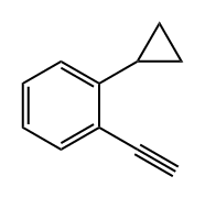 Benzene, 1-cyclopropyl-2-ethynyl- Struktur