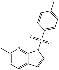 1H-Pyrrolo[2,3-b]pyridine, 6-methyl-1-[(4-methylphenyl)sulfonyl]- Struktur