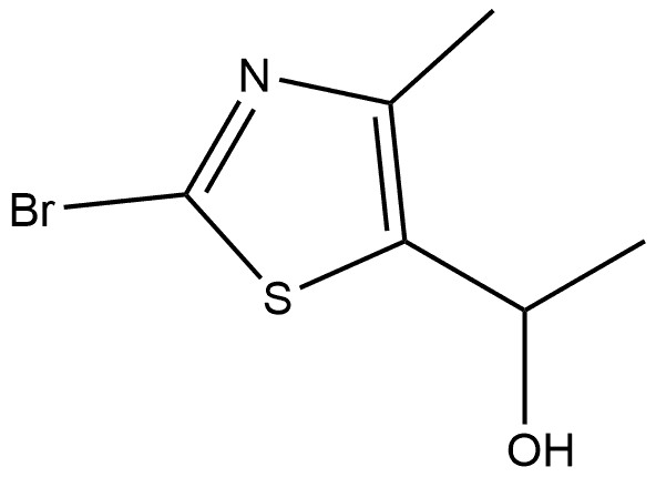 5-Thiazolemethanol, 2-bromo-α,4-dimethyl- Struktur