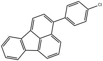 3-(4-Chlorophenyl)fluoranthene Struktur