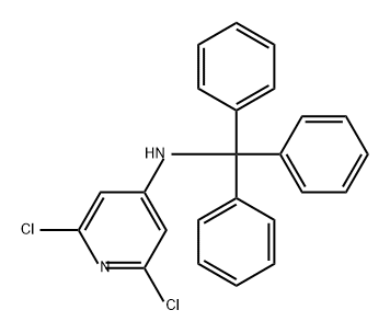 4-Pyridinamine, 2,6-dichloro-N-(triphenylmethyl)- Struktur