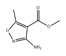 4-Isoxazolecarboxylic acid, 3-amino-5-methyl-, methyl ester Structure