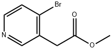 3-Pyridineacetic acid, 4-bromo-, methyl ester Struktur