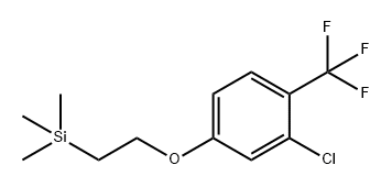 Benzene, 2-chloro-1-(trifluoromethyl)-4-[2-(trimethylsilyl)ethoxy]- Struktur