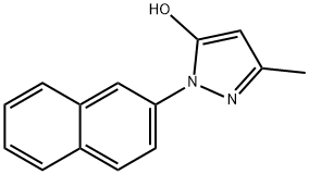 3-methyl-1-(naphthalen-2-yl)-1H-pyrazol-5-ol Struktur