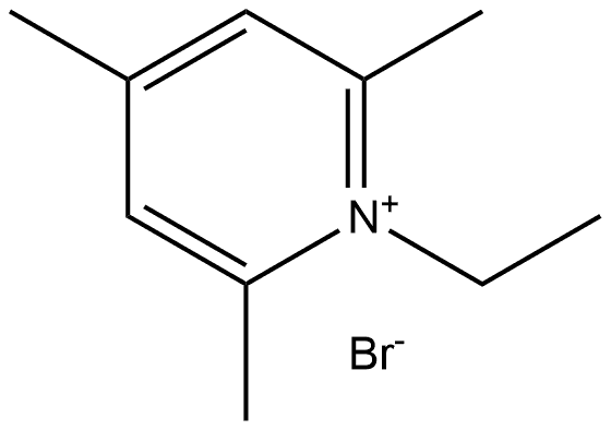 1-ethyl-2,4,6-trimethylpyridin-1-ium bromide Struktur
