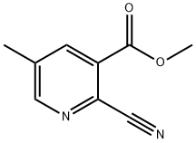 3-Pyridinecarboxylic acid, 2-cyano-5-methyl-, methyl ester Structure