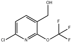 6-Chloro-2-(trifluoromethoxy)pyridine-3-methanol Struktur