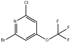 2-Bromo-6-chloro-4-(trifluoromethoxy)pyridine Structure