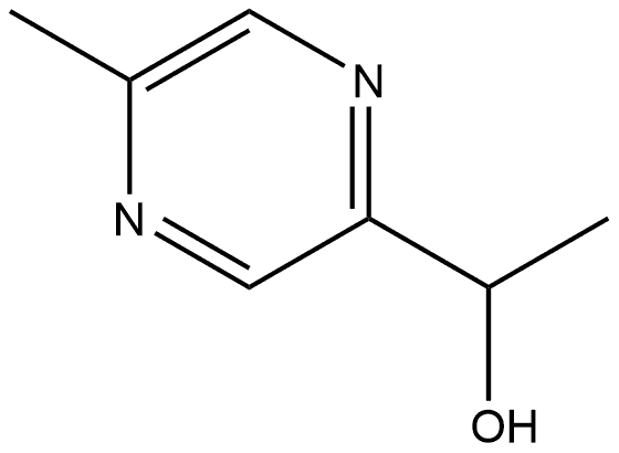 2-Pyrazinemethanol, α,5-dimethyl- Struktur