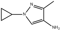 1H-Pyrazol-4-amine, 1-cyclopropyl-3-methyl- Struktur