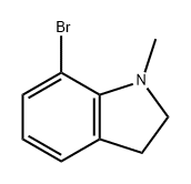 1H-Indole, 7-bromo-2,3-dihydro-1-methyl- Struktur
