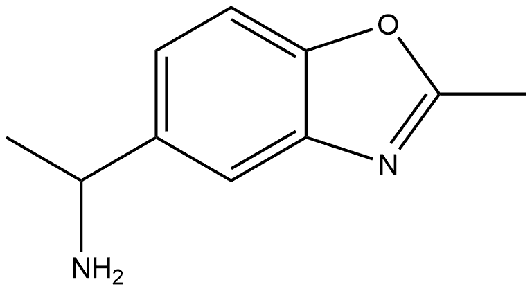 α,2-Dimethyl-5-benzoxazolemethanamine Struktur